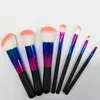 OEM Professional 7 Pcs Coloré Make Up Brushes Set Kit Marque Haute Qualité Pas Cher Cosmétique Fondation Outils De Maquillage