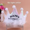 34g Hair ball colorful birthday hat cap Show performance props Festival princess king crown party Decorations wholesale