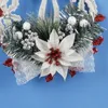 Çevre Dostu Garishness Süslemeleri Noel Ağacı Çelenk Dekorasyon Garland Asma Beyaz Noel Çelenk Yüzük Taban Kapı Asılı