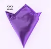 Handkerchiefs Mens Satin 35 Solid Color 22*22 cm Handkerchief Wedding Party Hanky Pocket Square for Father's Day business tie gift