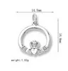 20Pcslot rhodium or 18k gold plated Claddagh Love Loyalty And Friendship pendant Charms jewelry fit for necklace keychain4949005
