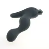 Silicone elettrico massaggiatore della prostata vibrazione culo plug anale vibratore ritardo del sesso spray prodotti del sesso per adulti Toys6203291