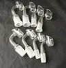 100% real Glass Banger Degrees Thick Domeless Grinding Mouth Thick Wall Nail Domeless Thick Male Female 14mm 18mm Banger Nai