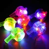 Hot 6*3cm multi color LED flashing whistle blinking Bar whistle light kids toys for party favors fast shipping F2017743