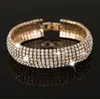 Nuovo arrivo strass di lusso braccialetto elasticizzato braccialetti da sposa gioielli da sposa braccialetto di cristalli economici per la sposa da sera Prom Part269b