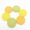 New Arrival Lemon Slice Pendant Teether Silicone Teething Toy Baby Safe Chew Bead Lemon Pendant Necklace Nursing Jewelry