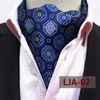 Ny Paisley Cravat Casual Men Slips British Style Cravat Gentleman Silk Neck Ties Suit Scarves High Quality Fashion Handgjorda Slips Blommor