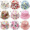 30 colors new arrival baby kids Cartoon sunflowers smile face fruit animals and camouflage Print hats boy girl little kids casual caps