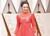 89º Prêmio Anual da Academia Ruth Negga Vestidos de celebridades com renda vermelha Royal High Neck Manga comprida até o chão Vestidos no tapete vermelho Cheap9471714