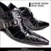 NTParker 2017 Gothic Rock Man's Leather Buty Business Causal Shoes High-rosnące buty ślubne dla człowieka, duże rozmiary UE38-45