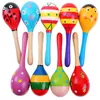 Hot Sale Baby Wooden Toy Rattle Baby cute Rattle toys Orff musical instruments Educational Toys L001