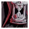 Nedräkning till döden Grim Reaper Timglas Patch Reaper Skull Broderade Iron On Patches 9 12 75 INCH 285I