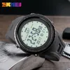SKMEI 1246メンスポーツウォッチカウントダウンクロノダブルタイムエルライトデジタル腕時計