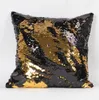 16 Colors Double Sequin Pillow Case cover Glamour Square Pillow Case Cushion Cover Home Sofa Car Decor Mermaid Bright Pillow Covers