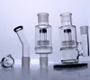 Build A Bong Black Big Glass Bongs Large Recycler with Matrix Perc Removable Birdcage Oil Rigs with clips
