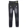 Wholesale- women denim tight slim pencil pants hole jean legging render pants leggings LZH7