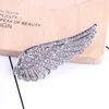 Hot Sale Black Metal Angel Wings Brosches Vintage Jewelry Simulted Pearl Bouquet Brosch Women Safety Pins Accessories