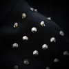도매 - 봄과 가을 기간과 인기있는 2016 얇은 양모 패션 빅 야드 리벳 카디건 남성 까마귀 후드 양털 코트