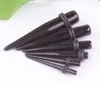 Flesh tunnel P15 mix 9 size 100pcs black piercing sprial solid ear taper ear expander4656511