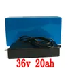 Free customs taxes Factory super power rechargeable 36 volt power supply 36v 20ah li-ion battery pack