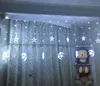 LED Gordijn Licht Star Moon String Lights 2 M * 138LEDS Waterdichte decoratielamp voor huwelijksfeest Kerstmis