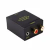 Black Digital Optical Coax Coaxial Toslink to Analog RCA Audio Converter med 35mm Jack Port3071381