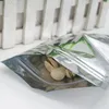 12 * 20 + 4 cm Opaco de estilo propio bolsa de soporte Bolsa de papel de aluminio Almacenamiento de alimentos Cosméticos Mascarilla embalaje Spot 100 / paquete