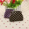 Fashion Vintage Mini Flower Coin Purse Canvas Dot Small Money Sac Portefeuille Embrayage Hands Hasp Clâp Clé Solder 7 Colors LQB2128589575