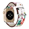Fashion Rose Flower Wave Leather Strap for Apple Watch Ultra 49mm 8 7 41mm 45mm 42MM 44mm 38MM 40mm Women Replacement Bracelet fit iwatch Series 6 SE 5 4 3 Wristband