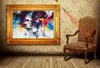 Couple Graffiti Picture Great Gift for Love Premium Art Print HD Canvas Prints Wall Art for Home DecorUnframed3406