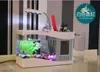 Entier de petit aquarium créatif acrylique USB mini bisonnage doré de bureau avec porte-stylo écologique ornements 316d1630356