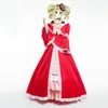 Hotcos Black Butler Elizabeth Cosplay Costume Kleid Vermelho Lolita Vestido Custom Treino Bonito Vestido de Alta Qualidade