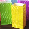 sacchetto di carta completamente nuovo stand up sacchetti colorati a pois 18x9x6cm favore open top confezione regalo carta regalo sacchetto regalo intero4281985