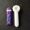 White jade color duck pipe bongs accessories Unique Oil Burner Glass Bongs Pipes Water Pipes Glass Pipe Oil Rigs Smoking with Dropper