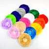 mix color Newest headmade round burn edge satin fabric flower wholesaler