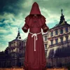 Moda nowe unisex renesans chrześcijański kapłan cosplay szata średniowieczny mnich czarnoksiężnik pastor szaty halloween cosplay cosplay342a