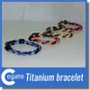 Vente en gros - Titane Germanium 2 Cordes Triple Bracelets Baseball Basketball Football College Sports Bracelet Silicone Nylon Tressé Poignet