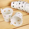 Multi Color Mini Tin Candy Buckets With Hollow Hearts Wedding Pails Metal Bucket Sugar Box Party Favor Decoration ZA1379