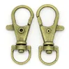 100pcs/lot Lobster Swivel Clasps For Key Ring Bronze Tone High Quality Fine For Jewelry Accessories 33x13mm