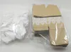 100pcs Kraft Paper Candy Favor Box White Lace Pattern Gift Wrap Wedding Party Baby Shower Gift Boxes Faovrs