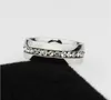 Classic 6mm White Gold Plated Cz Diamond Rings Wedding Band rostfritt stålälskare ringer för kvinnor och Men210o