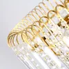 LED Modern Crystal Chandelier Gold Crystal Chandeliers Lights Fixture Home Indoor Dining Room Hotel Hall Restaurant Droplight Hanging Lamps