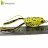 4pcs Rubber Soft Frog Fishing Lures Mixed Color Double Hooks Skirts Topwater Floating Snakehead Bass Fishing Artificial Bait7821384