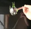 Kleine Fische gerades Strohglas Ölbrennerrohr dickes Glas Pyrexrohr zum Rauchen von Tabak Klarglasrohr Wasserrohre Hand
