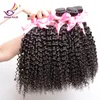 2017 Ny ankomst mänskliga hårförlängningar Brasilianska Virgin Hair Weaves 5 buntar Brasilianska Virgin Hair Afro Kinky Curly Wave kan färgas