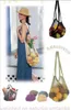 100pcs Mesh Net Turtle Bag String Shopping Bags Reusable Fruit Storage Handbag Totes Short handle bags