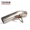 TKOSM Silenciador Tubo De Aço Inoxidável Tubo Do Meio Para BWM S1000RR 2009-2016 S1000R 2014 2015 2016 S1000 R RR