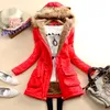 Wholesale-2022 Womens Faux Fur Lined Parka Coats Outdoor Winter Hooded Long Jacket plus size snow wear coat large fur thickening outerwear