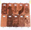 Nova chegada de madeira real case para samsung galaxy s8 s8 além de cobertura de luxo escultura De Madeira de Bambu Duro de Volta Telefone Cobre Shell Para Samsung S8