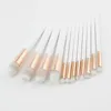 10/12pcs Professional Make Up Brushes Set White Wood Handle High Quality Face Foundation Cosmetic Beauty Tools with White Box